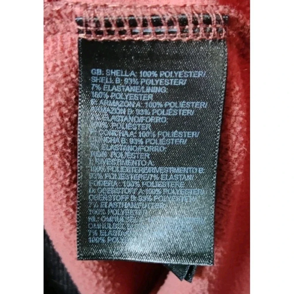 The North Face Men's Canyonlands Full-Zip‎ Fleece Jacket Red/Black Size Large